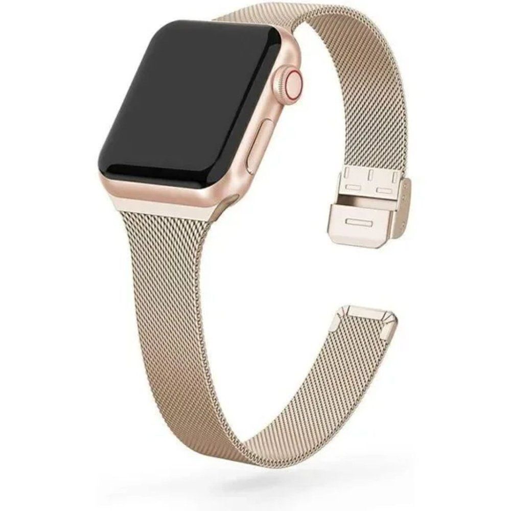 Rose Gold Mesh Band Women's Smartwatch